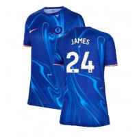 Camisa de time de futebol Chelsea Reece James #24 Replicas 1º Equipamento Feminina 2024-25 Manga Curta